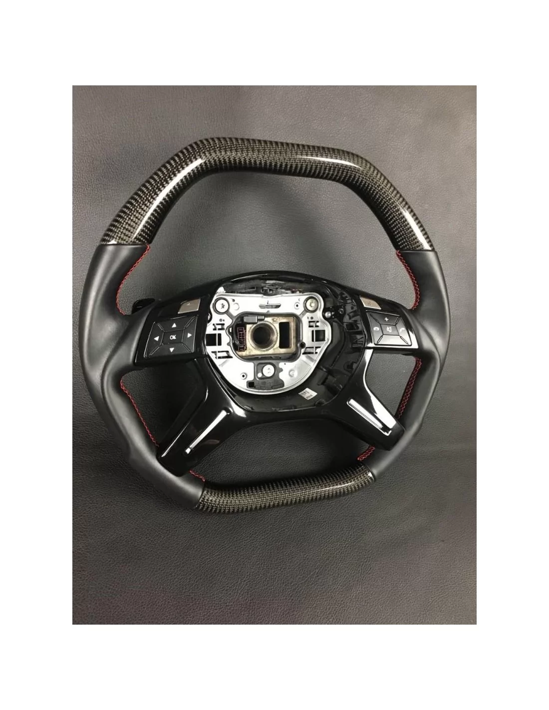  - Steering Wheels - Kolfiberratt till Mercedes-Benz Mercedes-Benz G-klass E-klass ML GL W463 W166 W212 - 9 - Köp Ratt i Kolfibe