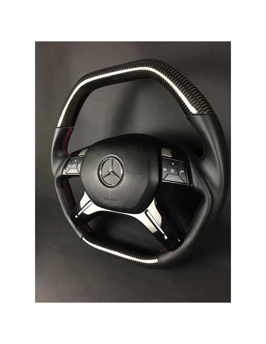  - Steering Wheels - Kolfiberratt till Mercedes-Benz Mercedes-Benz G-klass E-klass ML GL W463 W166 W212 - 11 - Köp Ratt i Kolfib