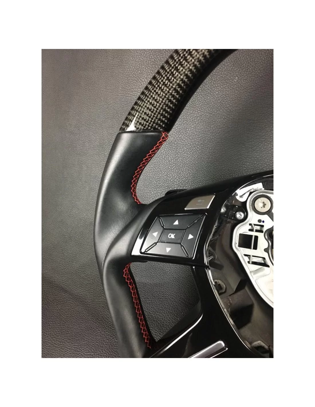  - Steering Wheels - Kolfiberratt till Mercedes-Benz Mercedes-Benz G-klass E-klass ML GL W463 W166 W212 - 12 - Köp Ratt i Kolfib
