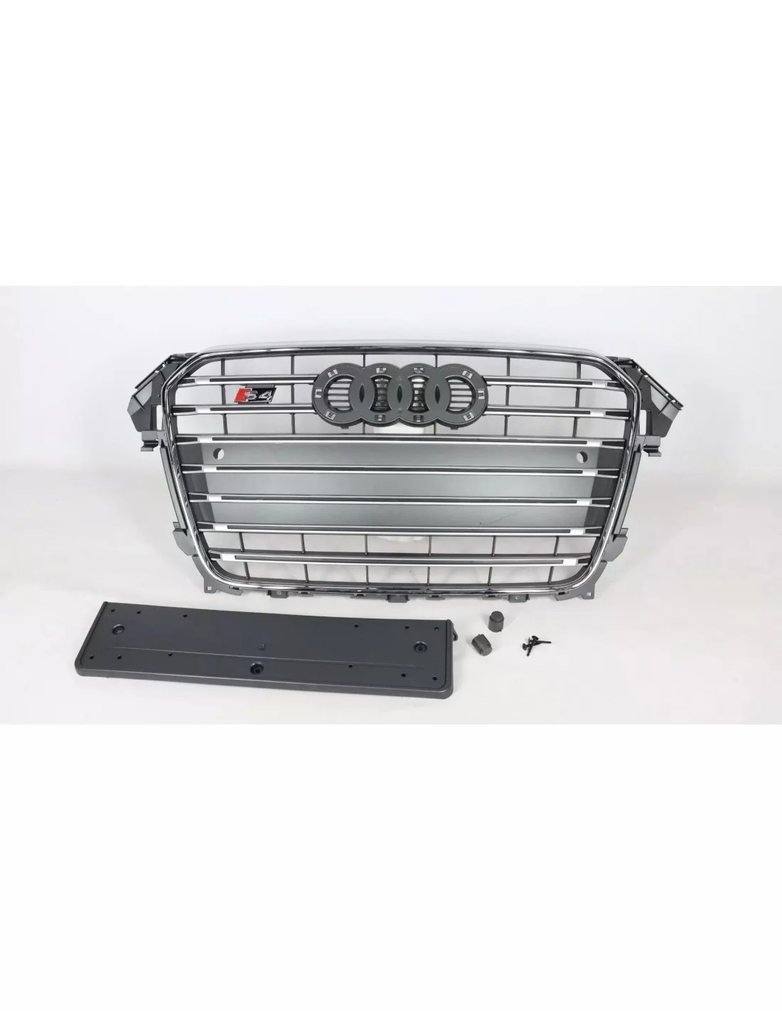 アウディA4 B8 2012-2015 S4グレースタイルのラジエーターグリル ホーム, Audi, Audi A4 2011-2015 (B8) Audi