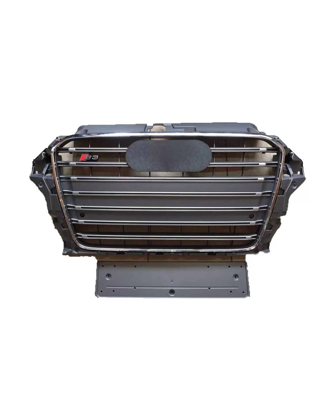  - Hem - Audi S3 främre stötfångargrill för Audi A3 8V 2012-2015 grå - 3 - Köp Audi S3 Front Bumper Grille för A3 8V (2012-2015)