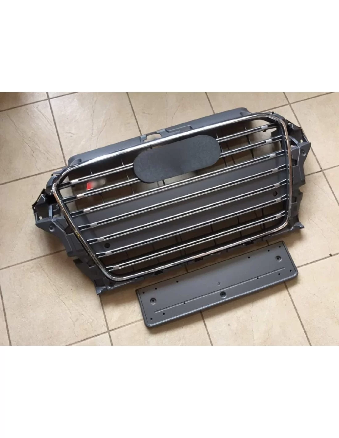  - Hem - Audi S3 främre stötfångargrill för Audi A3 8V 2012-2015 grå - 7 - Köp Audi S3 Front Bumper Grille för A3 8V (2012-2015)
