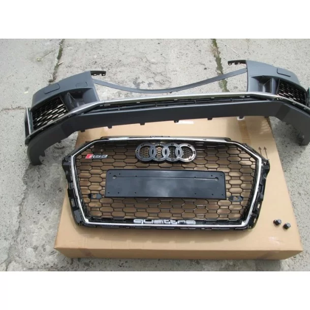  - Strona główna - Zderzak Audi A3 2016-2020 z kratką w stylu RS3 Black Quattro - 6 - Kup zderzak Audi A3 2016-2020 z kratką w k