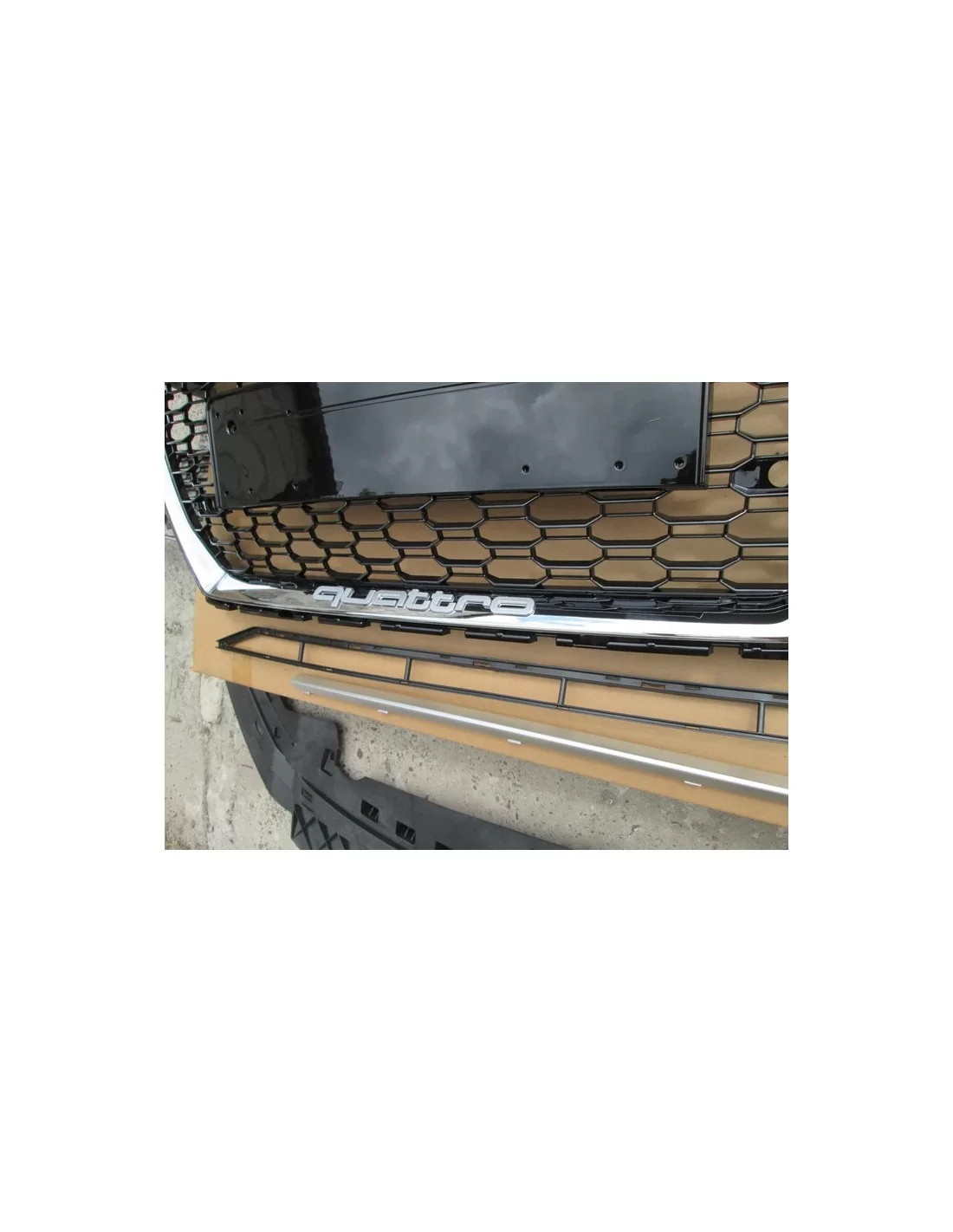  - Hem - Audi A3 2016-2020 stötfångare med grill i RS3 Black Quattro-stil - 11 - Köp Audi A3 2016-2020 Stötfångare med Grill i R