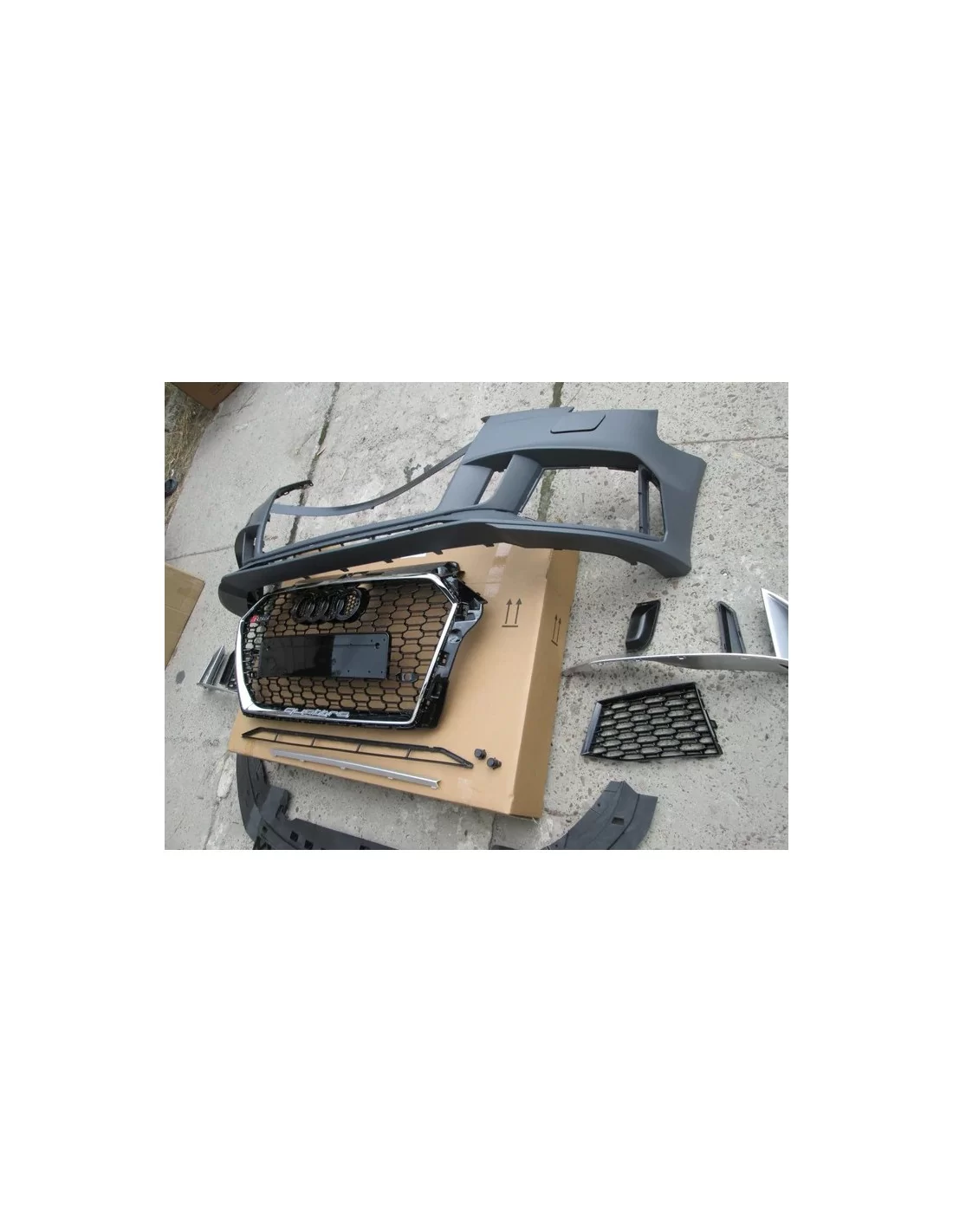 - Home - Audi A3 2016-2020 bumper met grille in RS3 zwart Quattro stijl - 12 - Koop de Audi A3 2016-2020 Bumper met grille in R  - Home - Audi A3 2016-2020 bumper met grille in RS3 zwart Quattro stijl - 12 - Koop de Audi A3 2016-2020 Bumper met grille in R