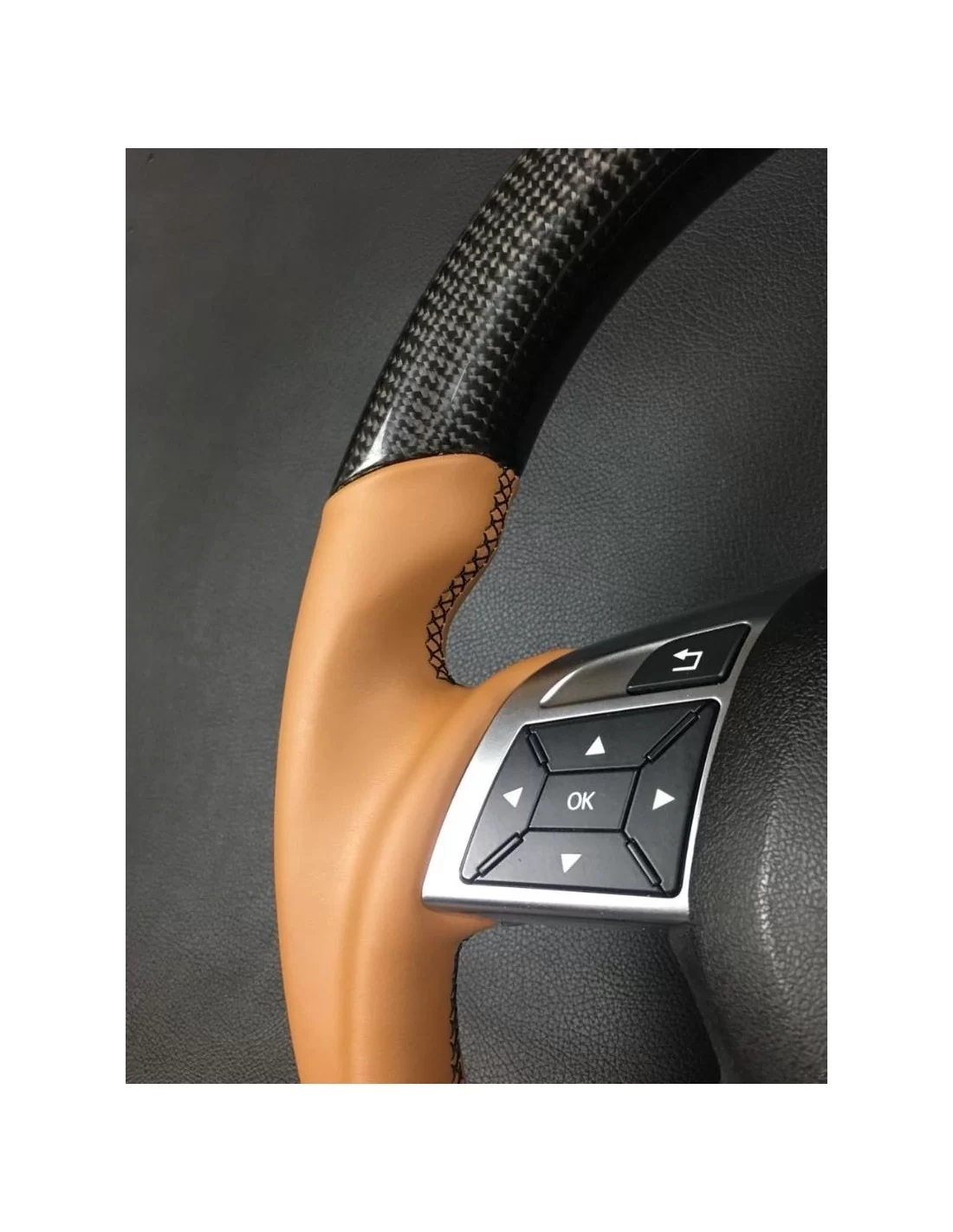  - Steering Wheels - Carbon fiber steering wheel for Mercedes-Benz G-Class E-Class GL ML W463 W166 W212 Leather - 9 - Buy Carbon