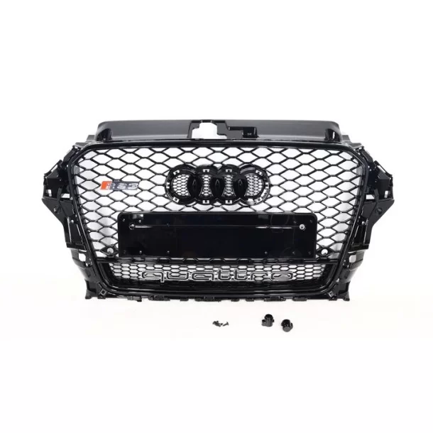  - Strona główna - Audi A3 8V 2012-2015 grille de radiateur style RS3 Black Quattro - 11 - Achetez la grille de radiateur pour A