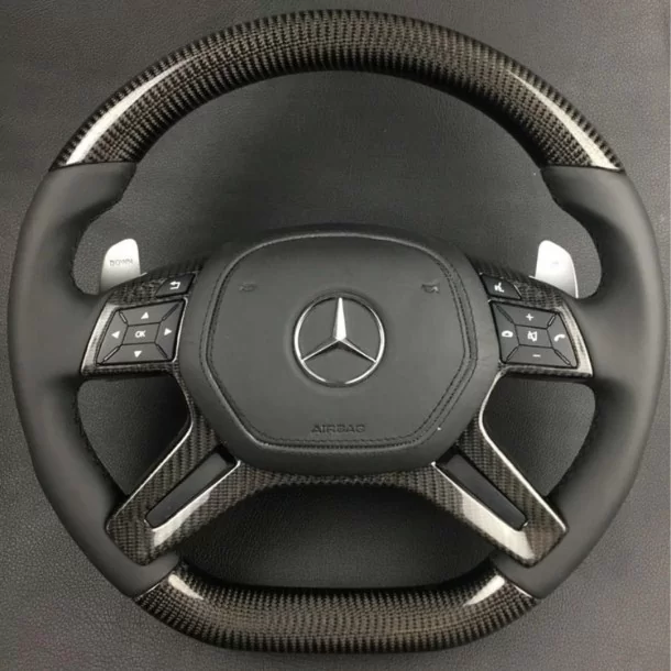  - Steering Wheels - Карбонове кермо AMG для Mercedes-Benz G-Class W463 W166 W212 E-Class GL ML - 1 - Купуйте карбонове кермо AM
