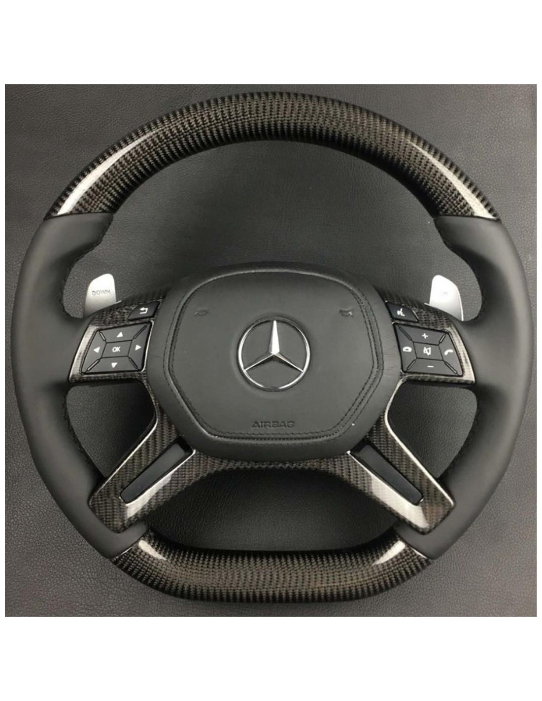  - Steering Wheels - 用于梅赛德斯-奔驰 G 级 W463 W166 W212 E 级 GL ML 的碳纤维方向盘 AMG - 1 - 在 Tuneverse 购买适用于梅赛德斯-奔驰 G 级 W463 W166 W212 E 级 GL