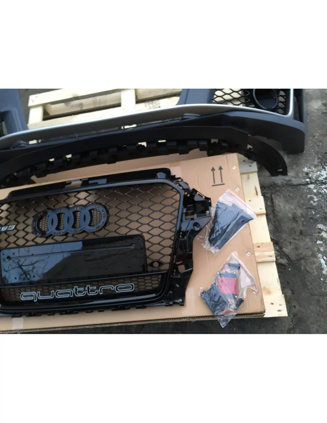  - Início - Audi A3 2012-2015 para-choques com grelha em estilo RS3 Black Quattro - 6 - Compre o Audi A3 2012-2015 Para-choques 