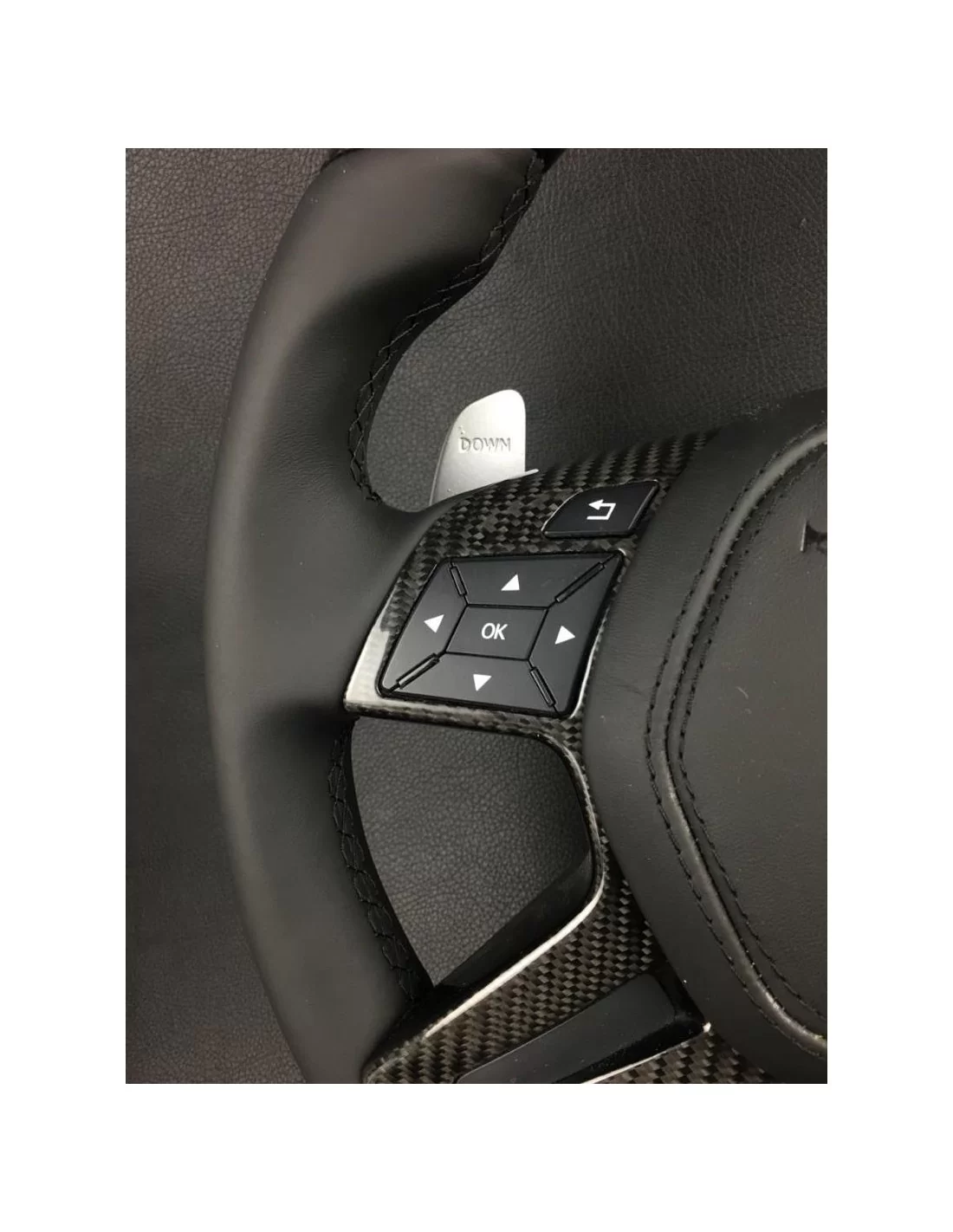  - Volante - Volante de fibra de carbono AMG para Mercedes-Benz Clase G W463 W166 W212 Clase E GL ML - 4 - ¡Comprar Volante AMG 