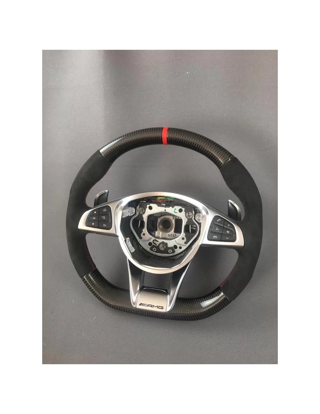 - Steering Wheels - AMG-stuurwiel van koolstofvezel voor Mercedes-Benz W205 W213 C-Klasse E-Klasse - 2 - Verfraai uw Mercedes-B
