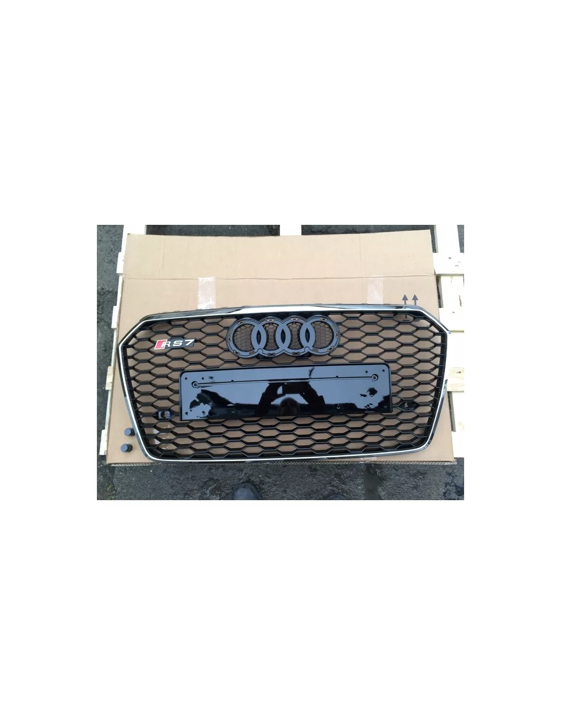 - Audi - Audi A7 2014-2017 para-choques dianteiro grade do radiador RS7 cromado olhar - 5 - Instale uma grelha de radiador de a - Audi - Audi A7 2014-2017 para-choques dianteiro grade do radiador RS7 cromado olhar - 5 - Instale uma grelha de radiador de a