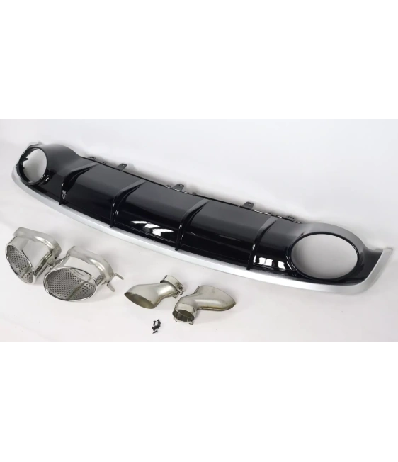 - Audi - Audi A7 S7 4G 2014-2017 S-Line difusor do para-choques traseiro com guarnições de escape RS7 Style - 1 - Actualize o s  - Audi - Audi A7 S7 4G 2014-2017 S-Line difusor do para-choques traseiro com guarnições de escape RS7 Style - 1 - Actualize o s