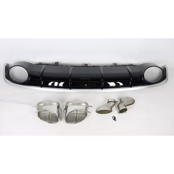  - Audi - Audi A7 4G 2014-2017 Heckstoßstange Diffusor mit Auspuffblenden RS7 Style - 2 - Veredeln Sie Ihren Audi A7 2014-2017 m