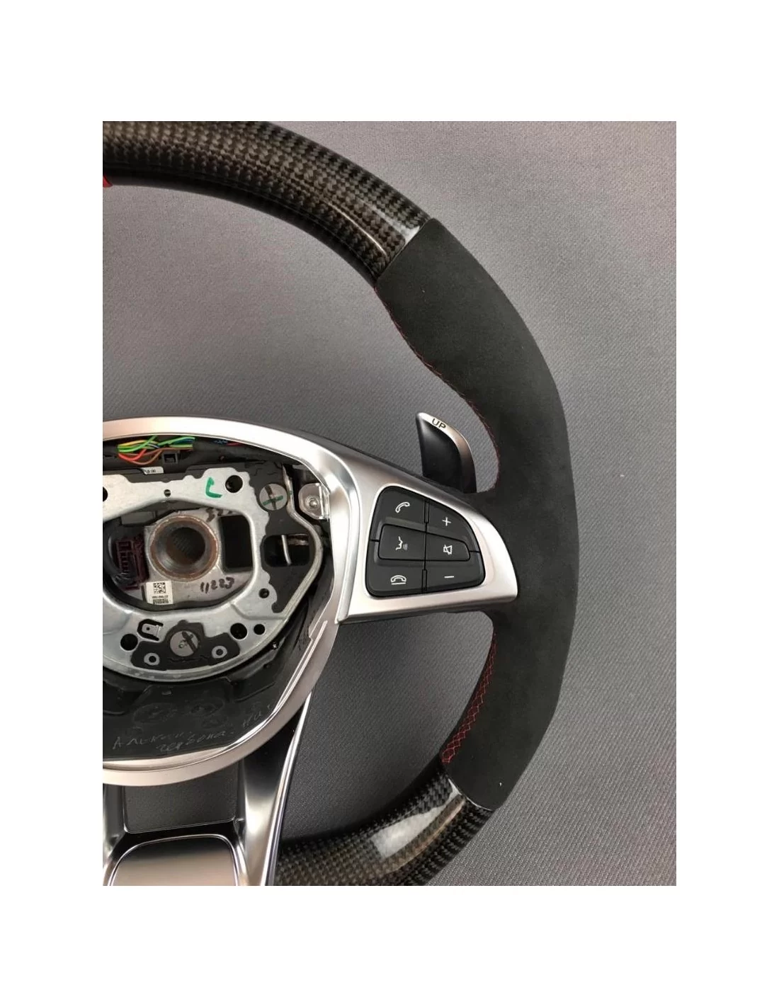  - Steering Wheels - AMG-stuurwiel van koolstofvezel voor Mercedes-Benz W205 W213 C-Klasse E-Klasse - 4 - Verfraai uw Mercedes-B