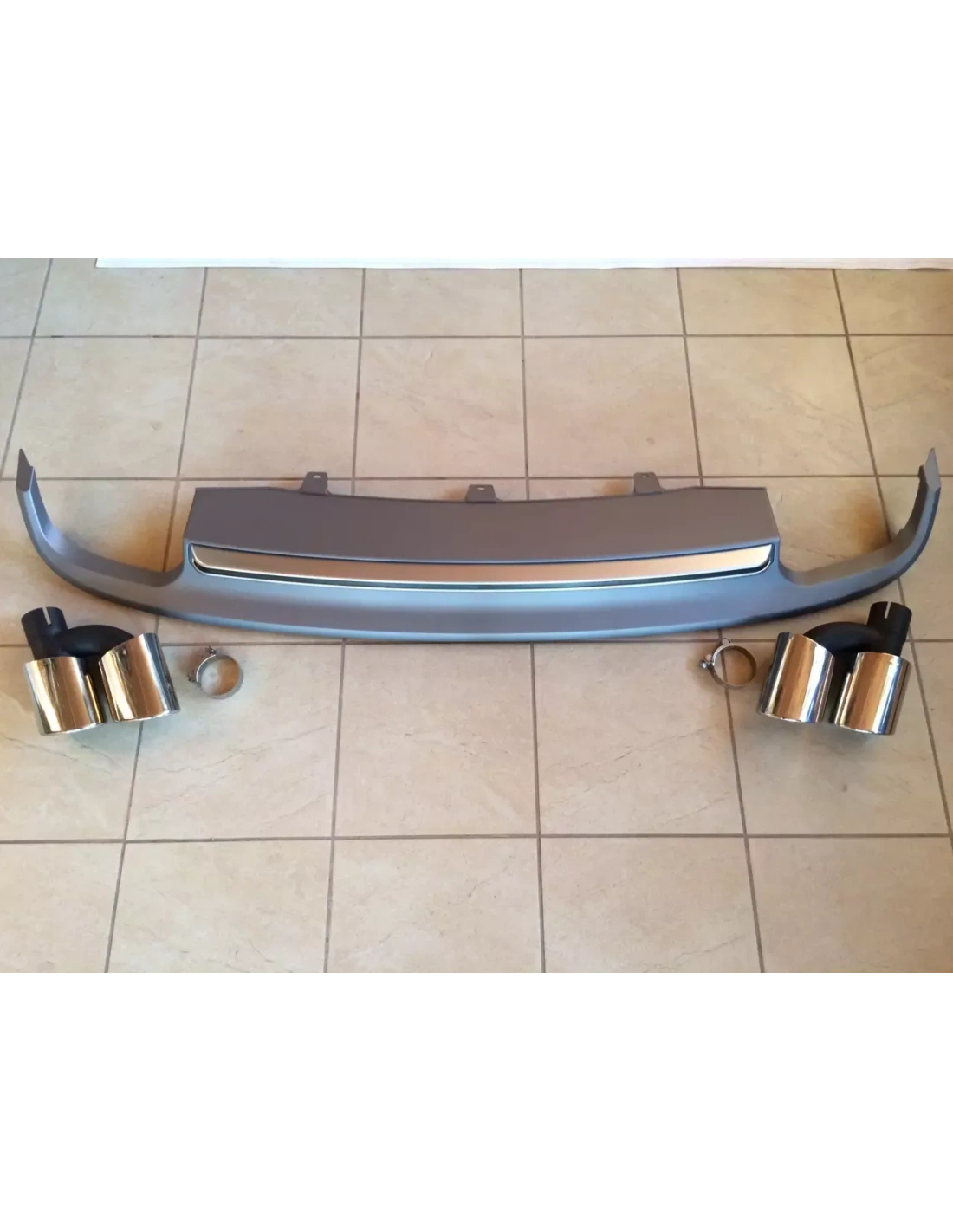  - Audi - S7 rear diffuser with exhaust trims for Audi A7 2010-2014 - 2 - Transform your Audi A7 2010-2014 with an S7 rear diffu