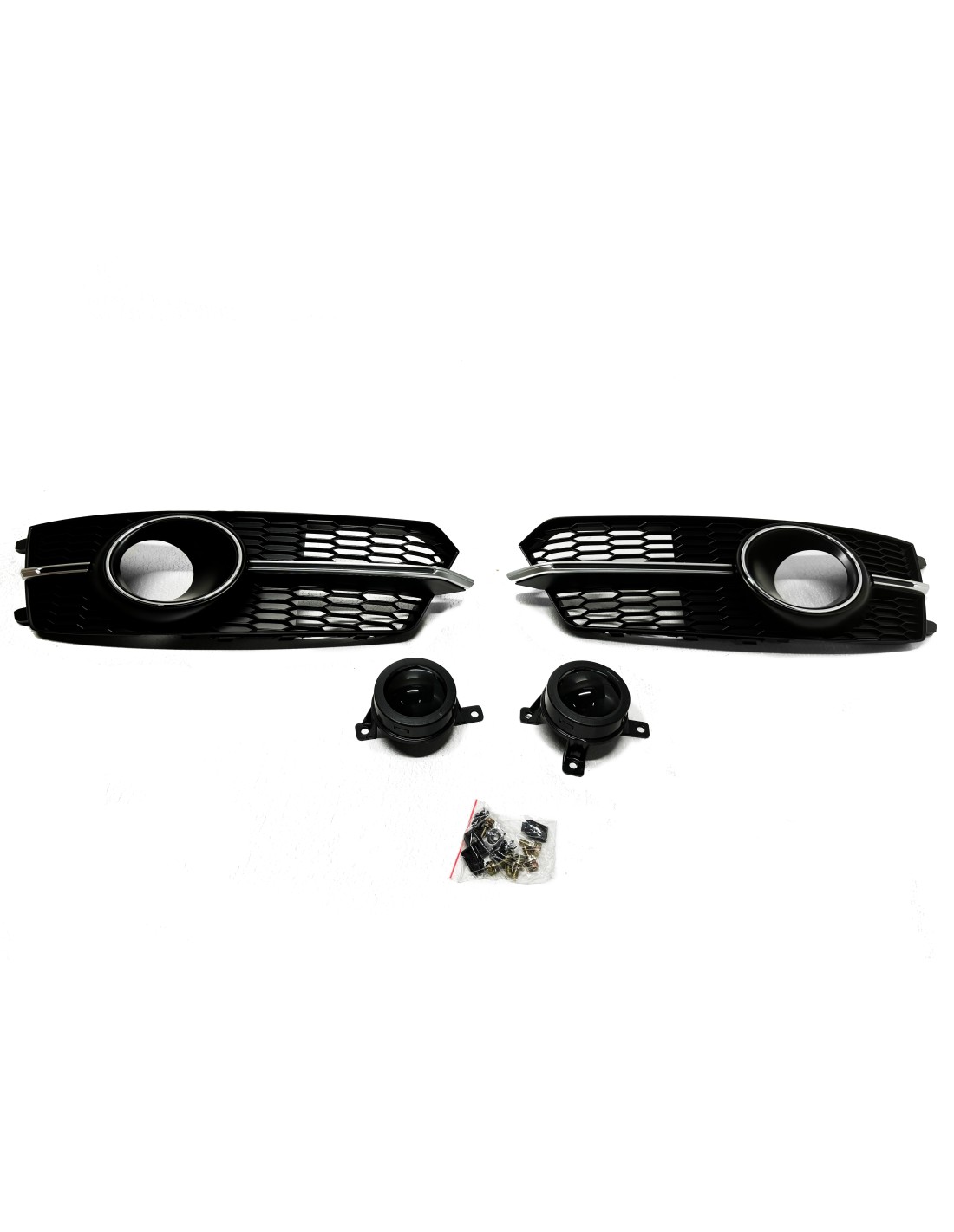  - Audi - AUDI A6 C7 2014-2018 facelift RS6 Optics Chrome 雾灯格栅 - 1 - 使用这款 RS6 optics 镀铬雾灯格栅升级您的奥迪 A6 C7（2014-2018 年），让您的爱车更优雅、更时