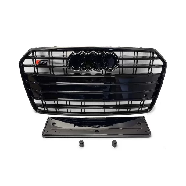  - Audi - Für Audi A7 4G 2015+ Facelift Kühlergrill Frontgrill S7 Look schwarz - 1 - Verleihen Sie Ihrem Audi A7 4G (2015+) Face