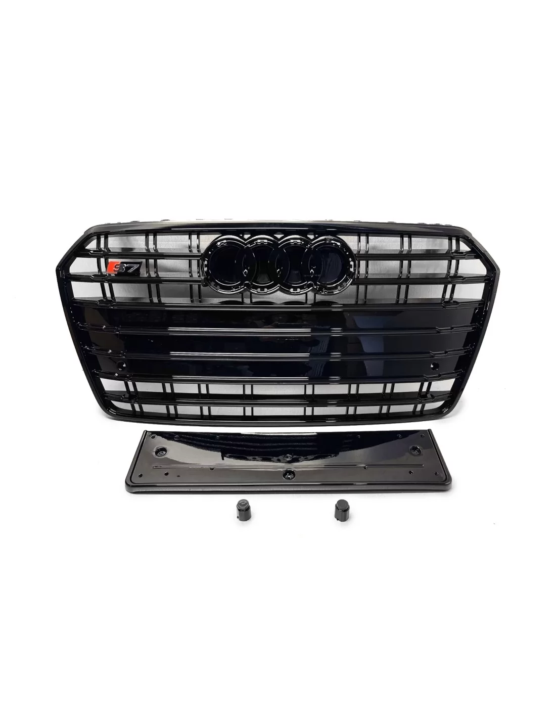  - Audi - Voor Audi A7 4G 2015+ facelift radiator grille voor grille S7 look zwart - 1 - Verfraai je Audi A7 4G (2015+) facelift