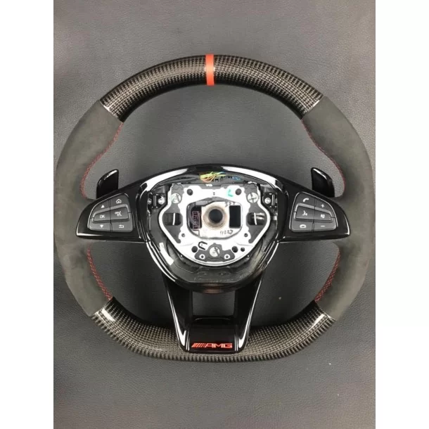  - Volante - Volante de fibra de carbono AMG para Mercedes-Benz W205 W213 Clase E Clase C - 1 - Actualice su Mercedes-Benz W205 