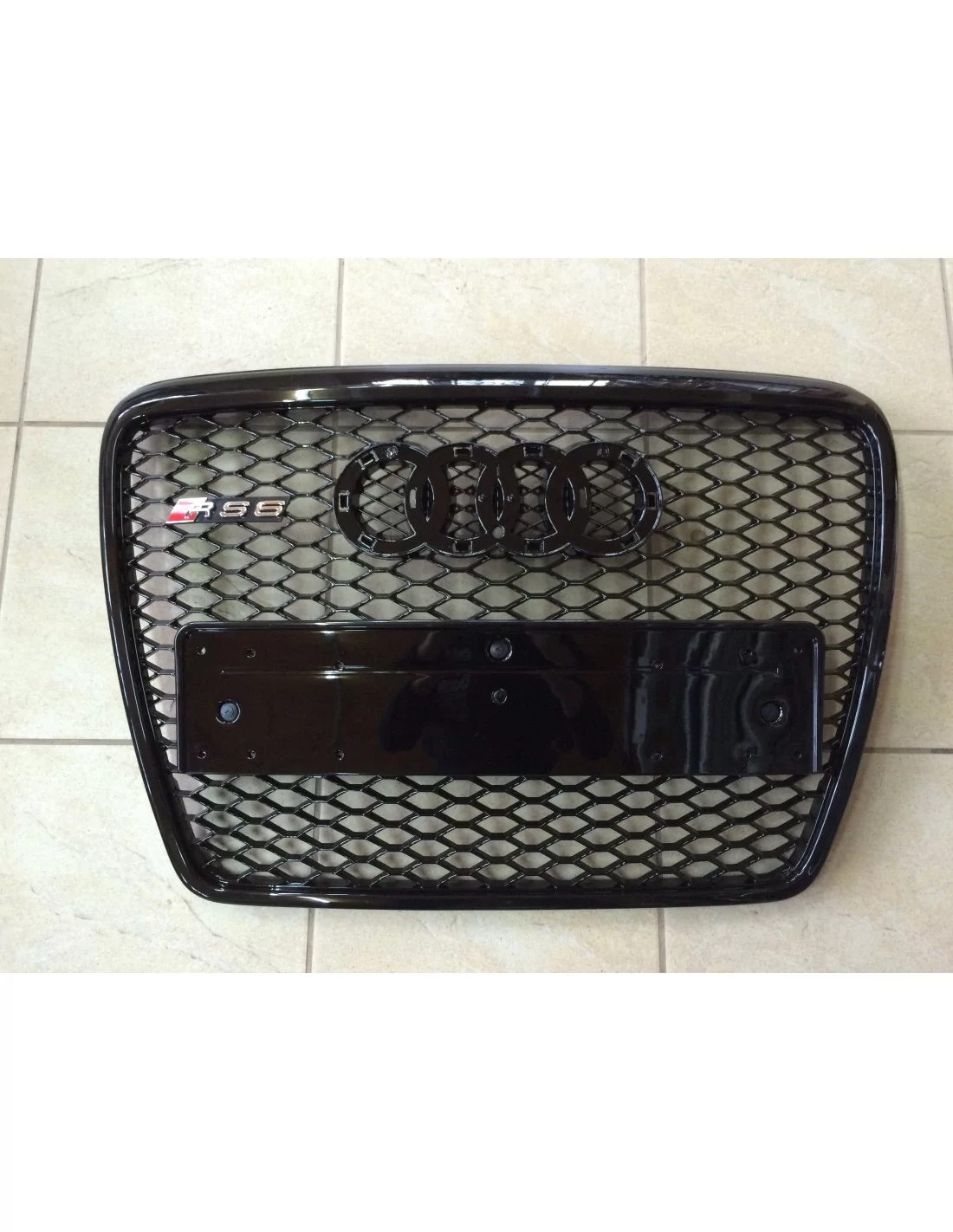- Audi - Para Audi A6 C6 2004-2011 Grelha do radiador Grelha frontal em preto com aspeto RS6 - 3 - Transforme o seu Audi A6 C6 - Audi - Para Audi A6 C6 2004-2011 Grelha do radiador Grelha frontal em preto com aspeto RS6 - 3 - Transforme o seu Audi A6 C6