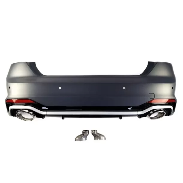 För Audi A5 F5 2016-2020 bakre stötfångare stötfångare med avgasrör RS5-utseende Audi, Audi A5 2016-2019 (F5) Audi
