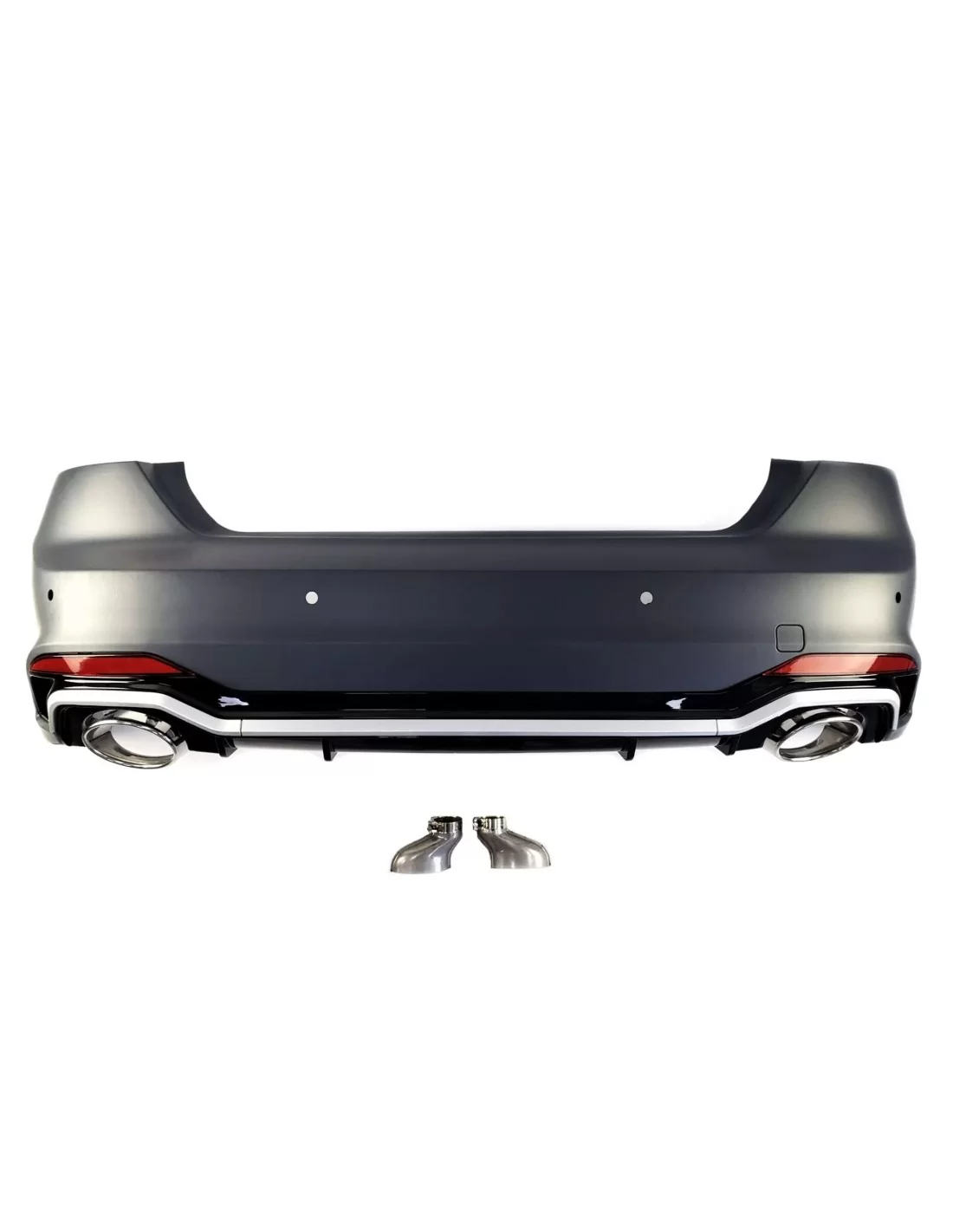 Para Audi A5 F5 2016-2020 parachoques trasero parachoques con tubos de escape RS5 mirada Audi, Audi A5 2016-2019 (F5) Audi