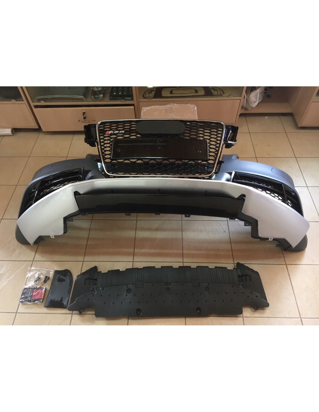 - Audi - Front bumper for Audi A5 08-11 style RS5 - 1 - Revamp your Audi A5 (2008-2011) with an RS5 style front bumper, designe  - Audi - Front bumper for Audi A5 08-11 style RS5 - 1 - Revamp your Audi A5 (2008-2011) with an RS5 style front bumper, designe