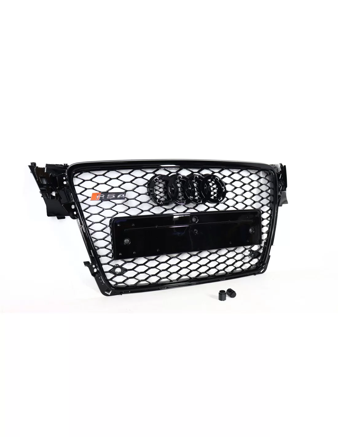 用于奥迪 A4 B8 2008-2012 前格栅蜂窝状格栅，RS4 外观，施瓦茨黑 Audi, Audi A4 2007-2011 (B8) Audi