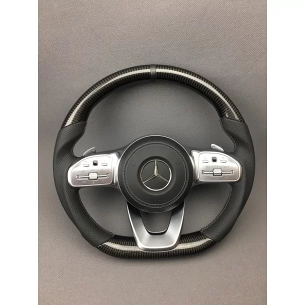  - Steering Wheels - Карбоновий пакет рульового колеса AMG для Mercedes-Benz G-Class W463a - 1 - Купуйте карбоновий обвіс керма 