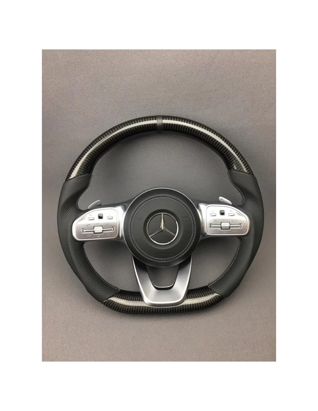  - Steering Wheels - Карбоновий пакет рульового колеса AMG для Mercedes-Benz G-Class W463a - 1 - Купуйте карбоновий обвіс керма 