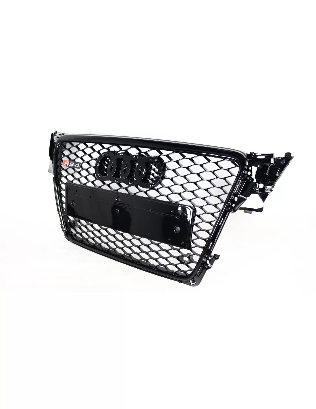 用于奥迪 A4 B8 2008-2012 前格栅蜂窝状格栅，RS4 外观，施瓦茨黑 Audi, Audi A4 2007-2011 (B8) Audi