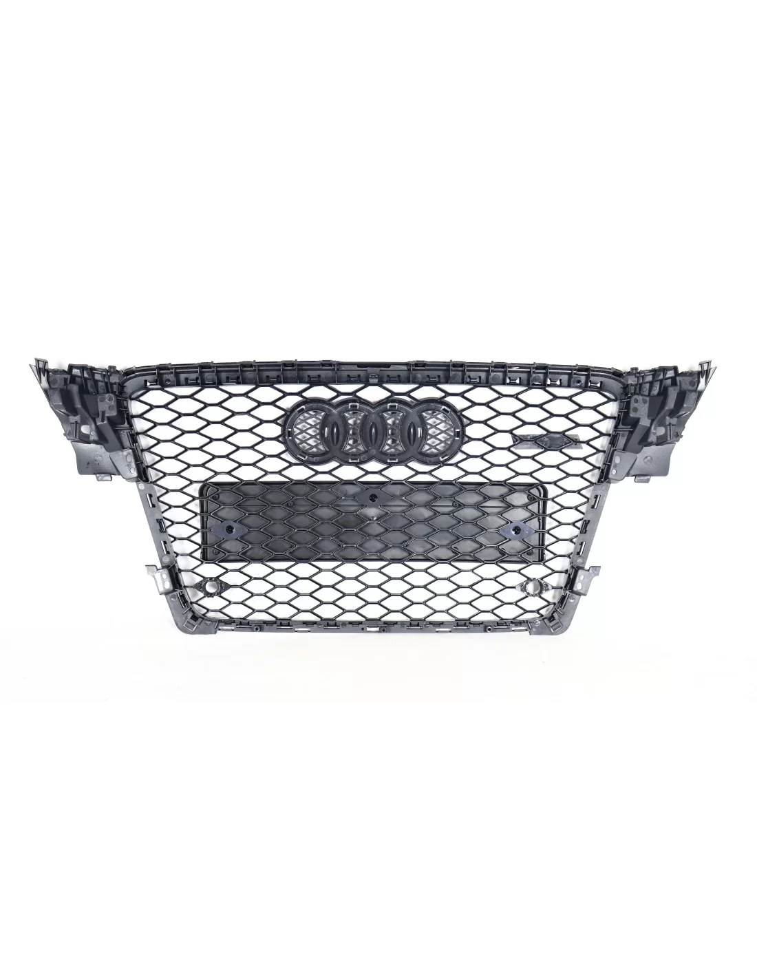 用于奥迪 A4 B8 2008-2012 前格栅蜂窝状格栅，RS4 外观，施瓦茨黑 Audi, Audi A4 2007-2011 (B8) Audi