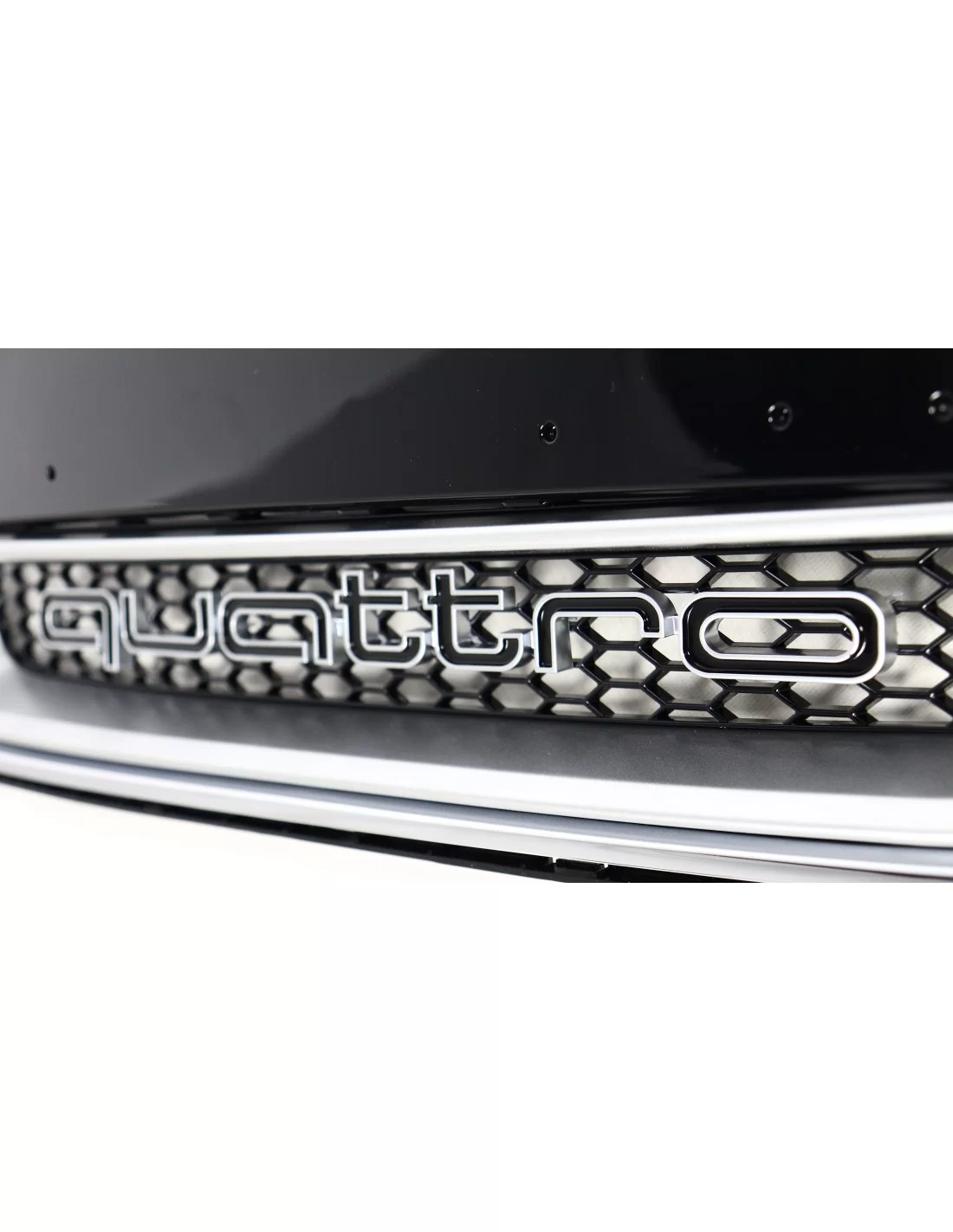 For Audi A4 B8 2008-2012 Grill honeycomb grille front grille in RS4 QUATTRO look chrome Audi, Audi A4 2007-2011 (B8) Audi