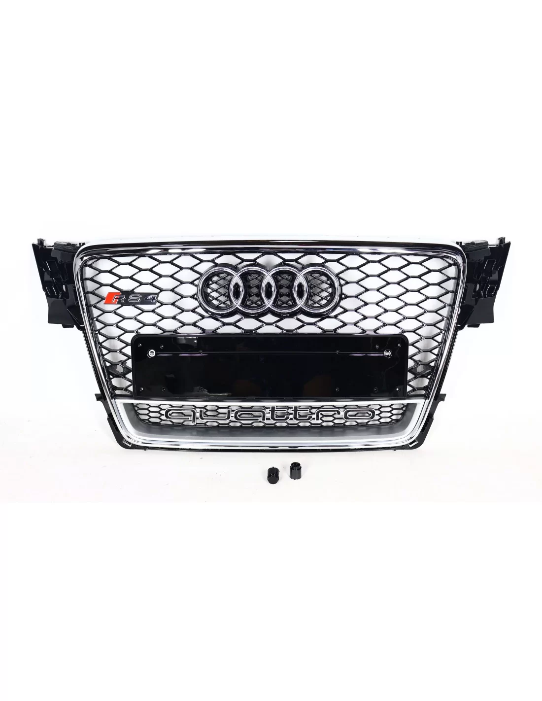 アウディ A4 B8 2008-2012 グリル ハニカム グリル フロント グリル RS4 QUATTRO ルック クローム用 Audi, Audi A4 2007-2011 (B8) Audi