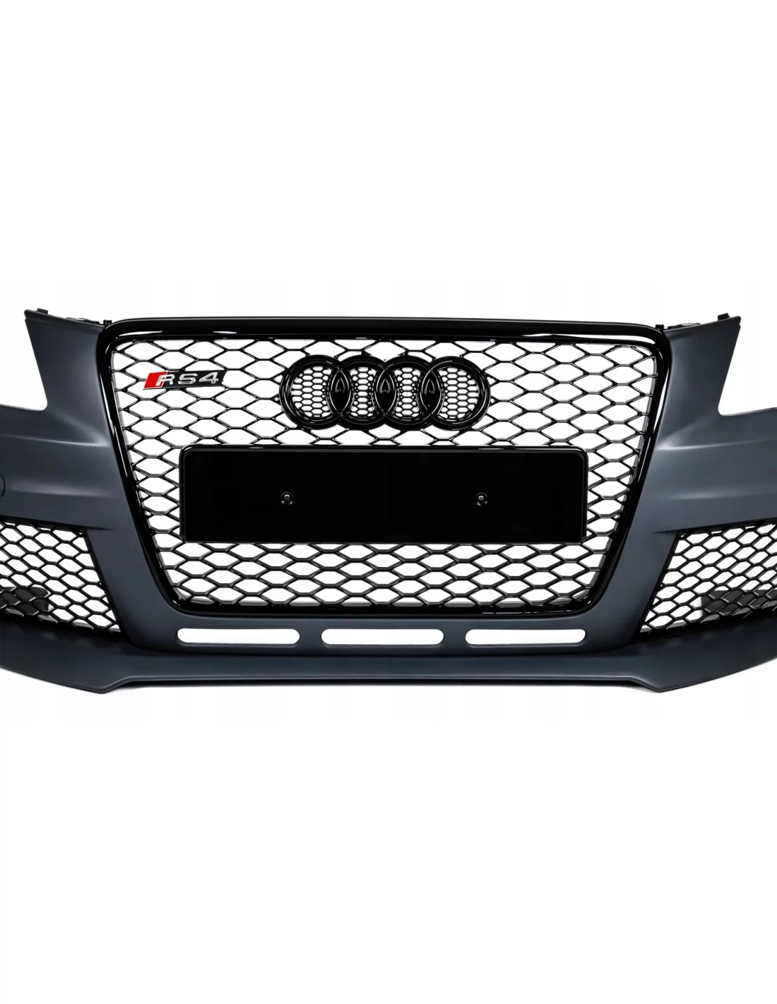  - Audi - Для Audi A4 B8 2008-2012 передній бампер в стилі RS4 виглядає як шварц чорний - 2 - Купуйте передній бампер Audi A4 B8