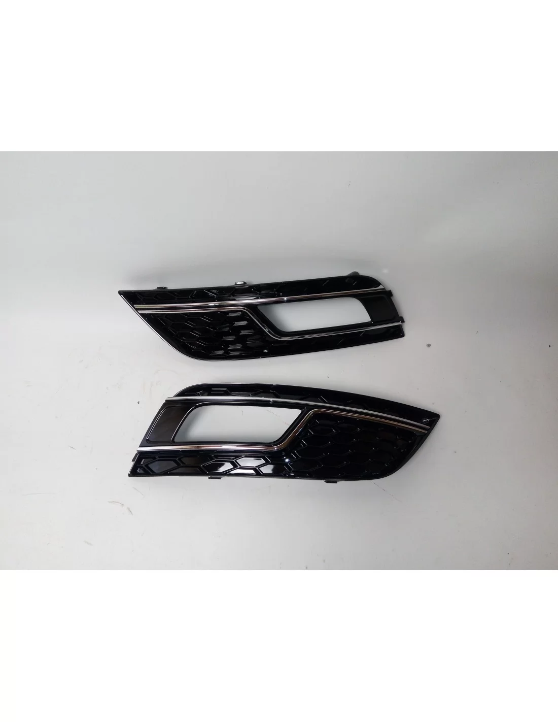  - Audi - For Audi A4 B8 2012-2015 Grill fog light grille in RS4 look black black - 8 - Buy the Audi A4 B8 (2012-2015) Fog Light