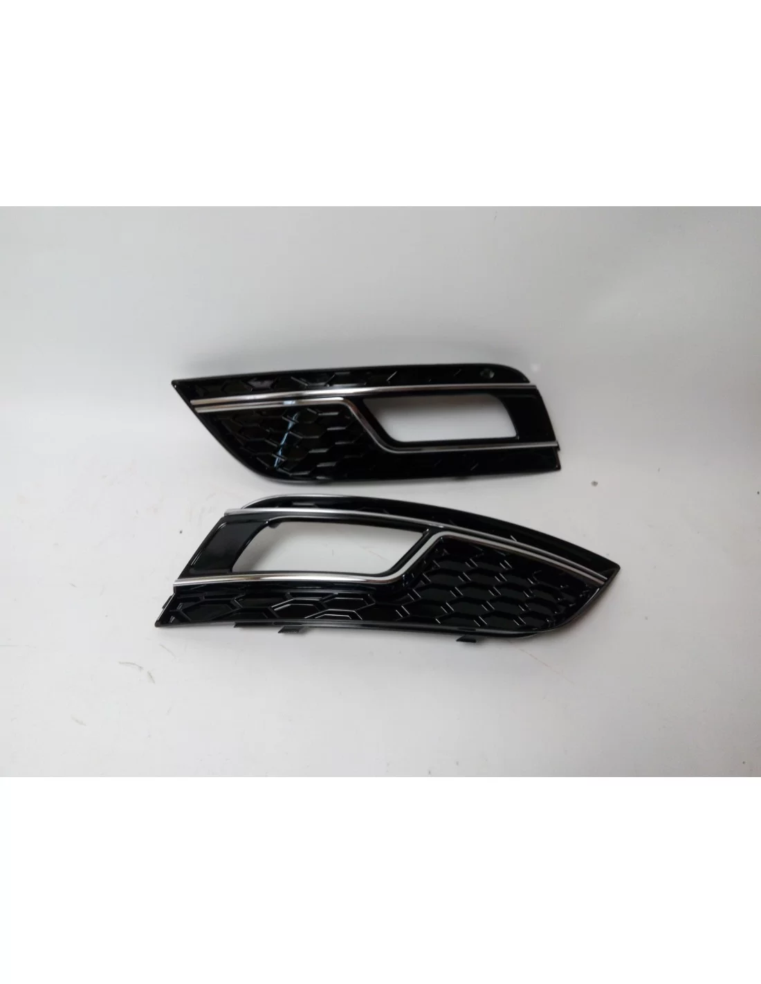  - Audi - Für Audi A4 B8 2012-2015 Grill Nebelscheinwerfer Kühlergrill in RS4 Optik schwarz schwarz - 10 - Kaufen Sie den Audi A