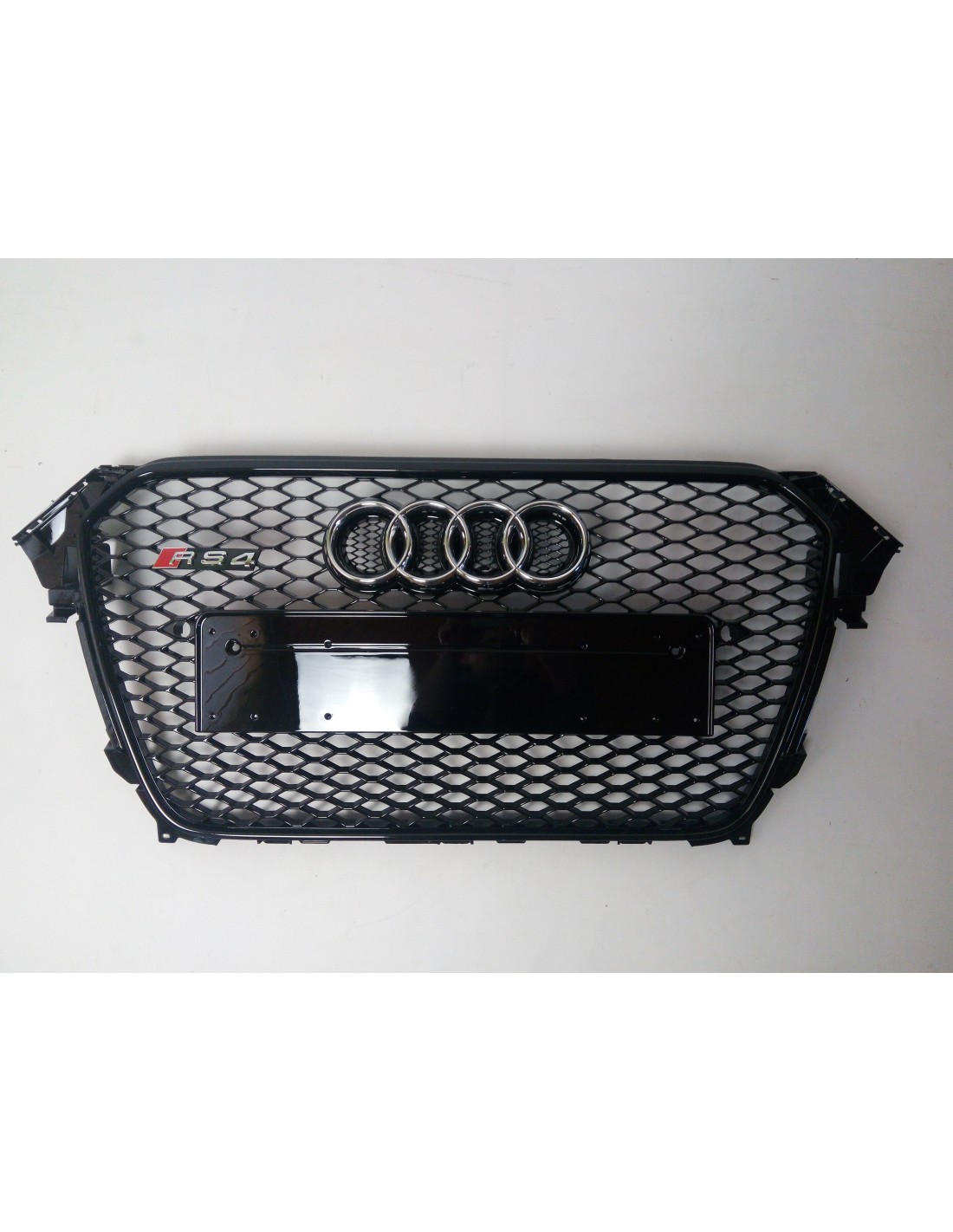 奥迪 A4 B8 2012-2015 RS4 黑色风格散热器格栅 Audi, Audi A4 2011-2015 (B8) Audi