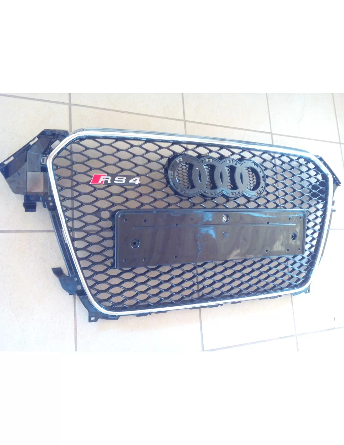 Решітка радіатора Audi A4 B8 2012-2015 в стилі RS4 Chrome Quattro Audi, Audi A4 2011-2015 (B8) Audi