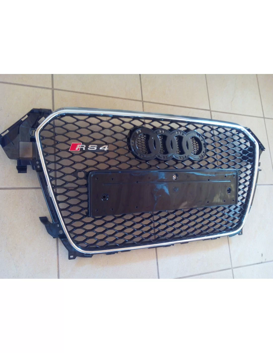 Решітка радіатора Audi A4 B8 2012-2015 в стилі RS4 Chrome Quattro Audi, Audi A4 2011-2015 (B8) Audi