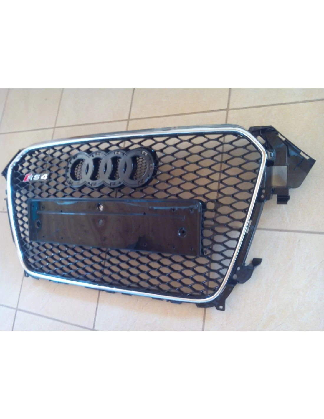 奥迪 A4 B8 2012-2015 RS4 镀铬 Quattro 风格散热器格栅 Audi, Audi A4 2011-2015 (B8) Audi