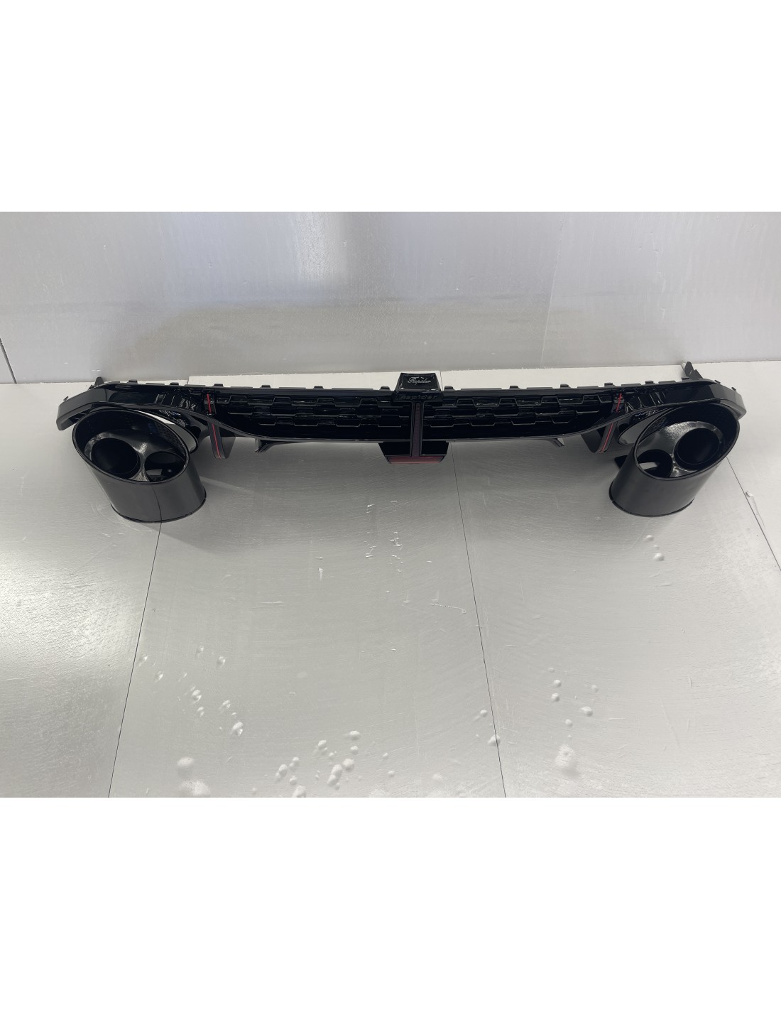 Pour Audi A3 8Y 2021+ diffuseur de pare-chocs arrière fixation des sorties d'échappement en look RS3 Audi, Audi 2021+ (8Y) Audi