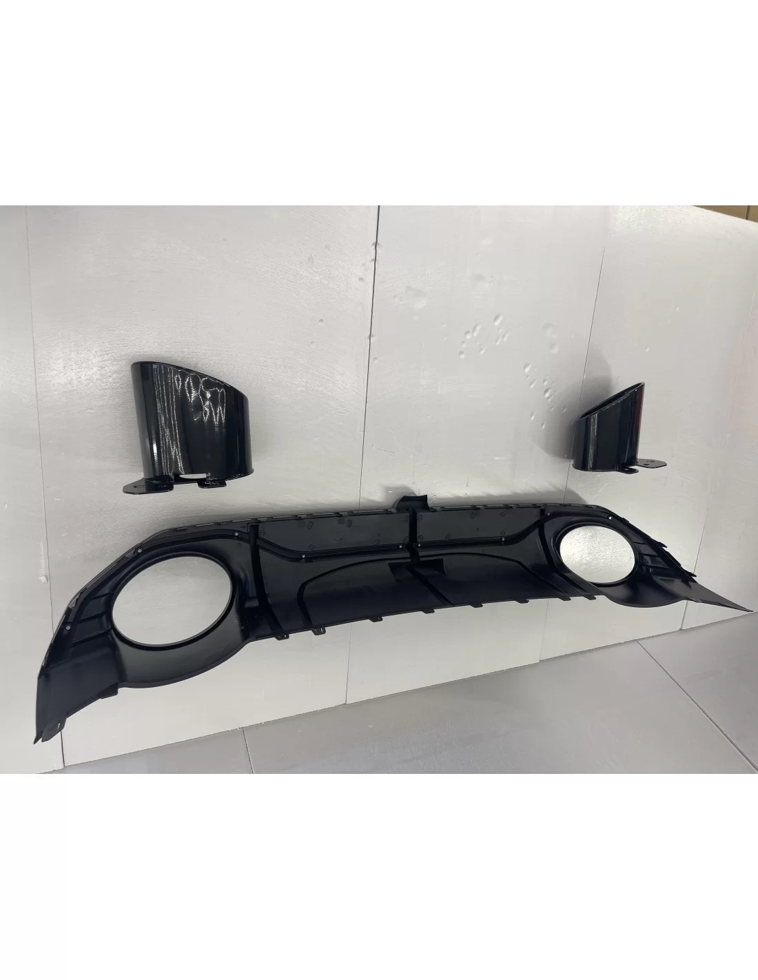 Für Audi A3 8Y 2021+ Diffusor Heckstoßstangenaufsatz Endrohre in RS3 Optik Audi, Audi A3 2021+ (8Y) Audi