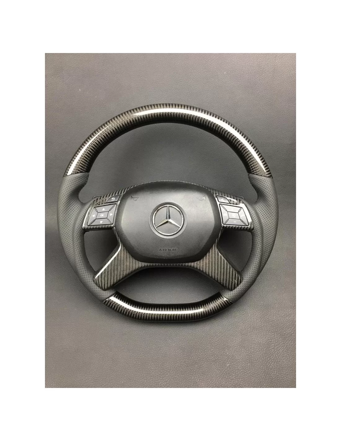  - Steering Wheels - Kierownica z włókna węglowego do Mercedes-Benz G-Class W463 W166 W212 E-Class GL ML - 1 - Kierownica z włók