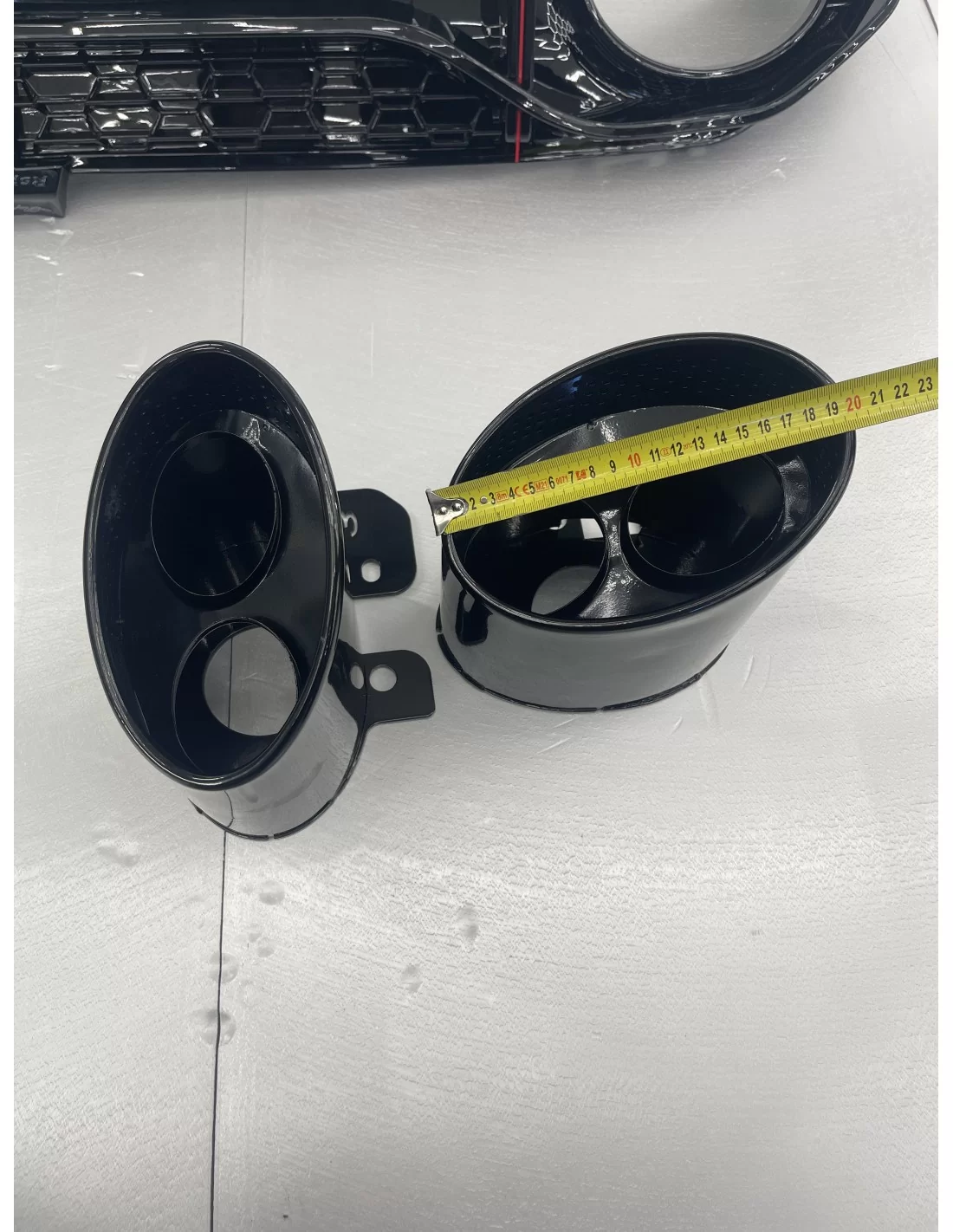Voor Audi A3 8Y 2021+ diffuser achterbumper bevestiging uitlaatpijpen in RS3 look Audi, Audi A3 2021+ (8Y) Audi
