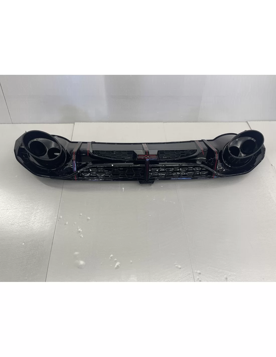 Voor Audi A3 8Y 2021+ diffuser achterbumper bevestiging uitlaatpijpen in RS3 look Audi, Audi A3 2021+ (8Y) Audi
