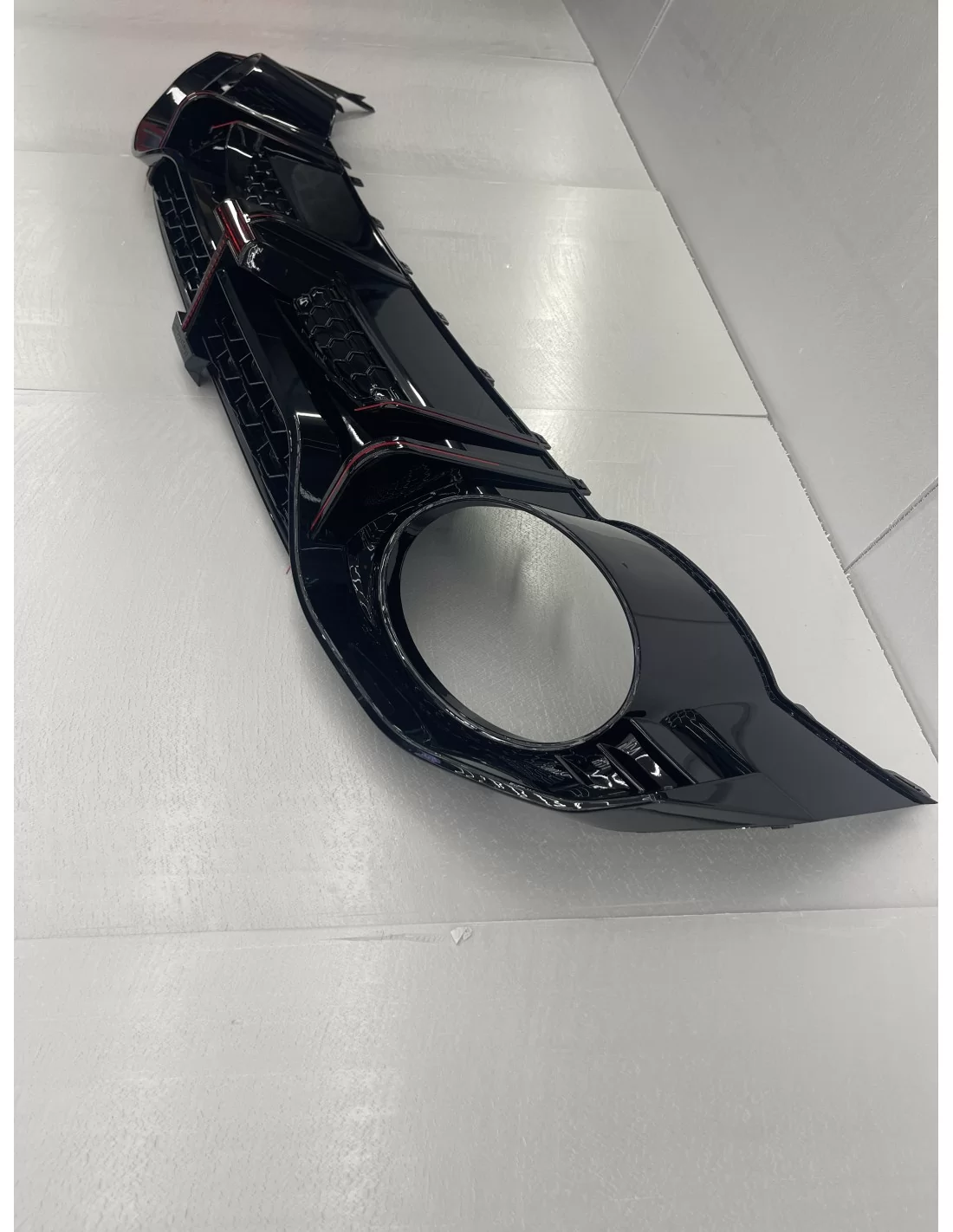 Voor Audi A3 8Y 2021+ diffuser achterbumper bevestiging uitlaatpijpen in RS3 look Audi, Audi A3 2021+ (8Y) Audi