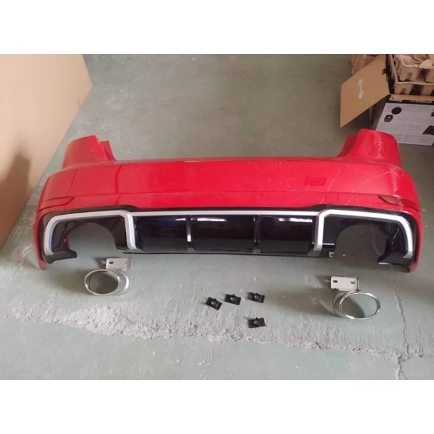  - Audi - Para Audi A3 8V 2016-2020 para-choques traseiro para-choques RS3 ótica com difusor - 1 - Compre o para-choques traseir